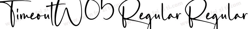 TimeoutW05 Regular Regular字体转换